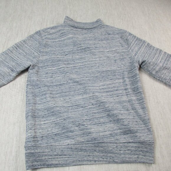OUR LEGACY Sweatshirt Mens Size 48 Blue Gray Melange Long Sleeve Quater Zip - Picture 2 of 9